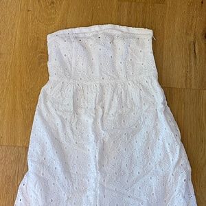 White Eyelet Cotton Sundress American Eagle